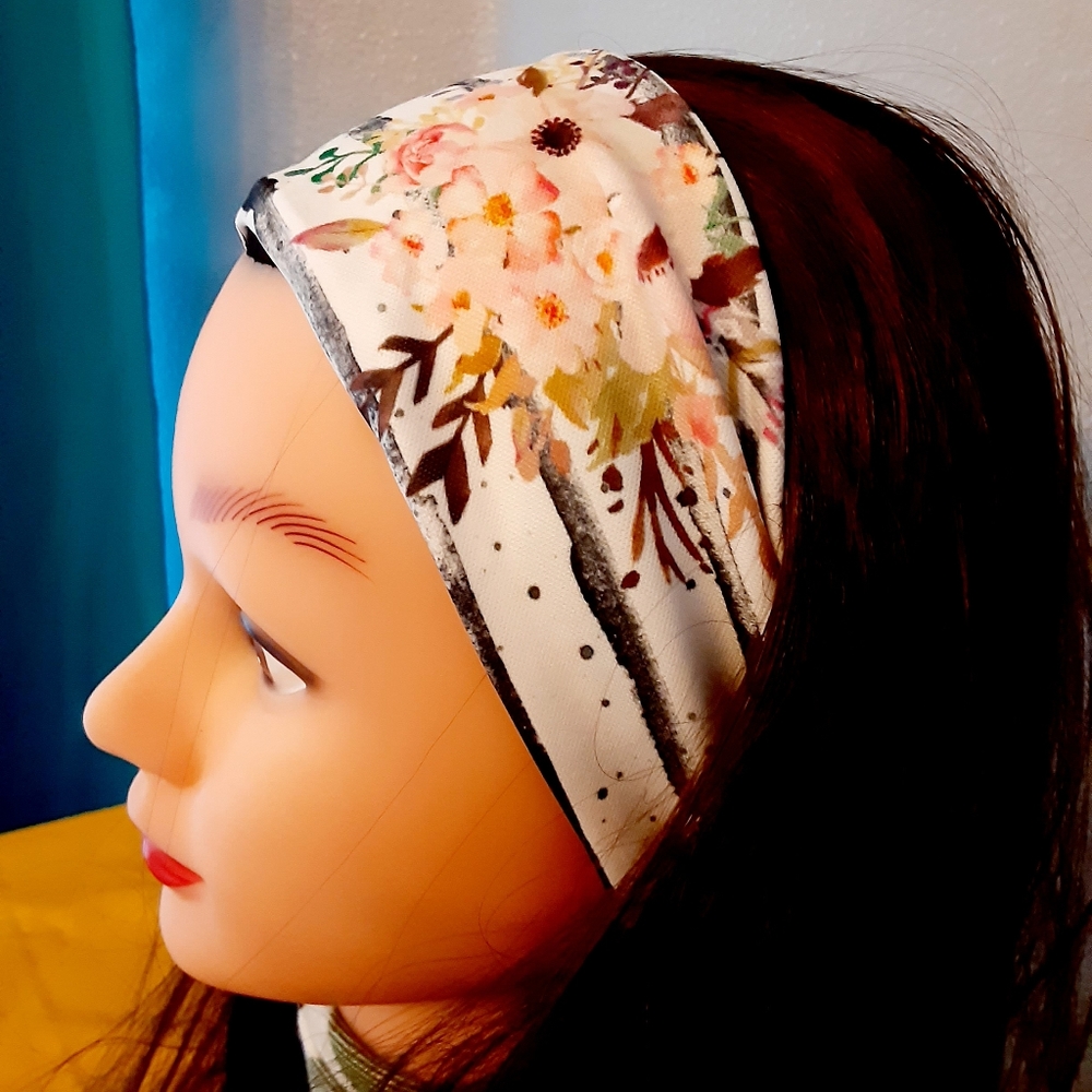 Handmade boho rose headband